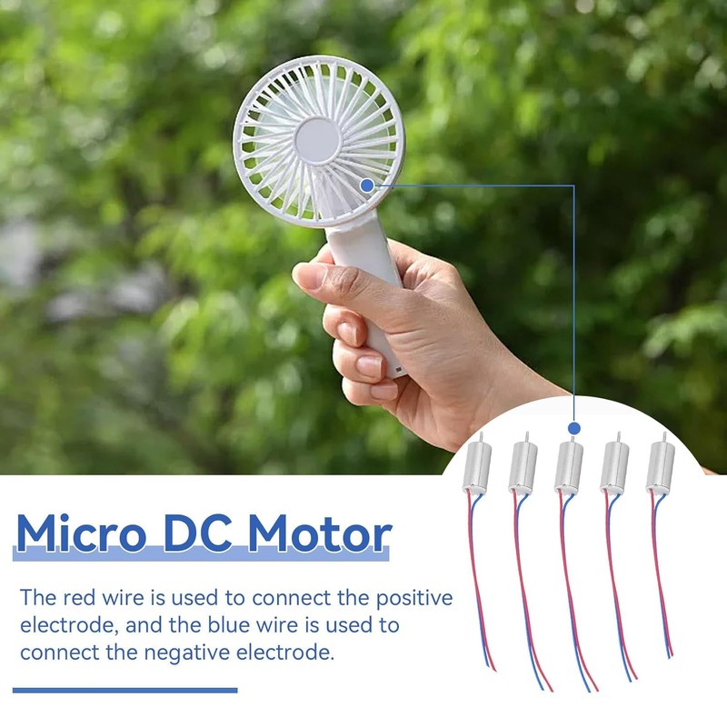 Coreless Motor, 5pcs 6x14mm High Speed 53200RPM Micro Coreless Motor