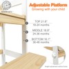 WOOD CITY Kitchen Stool Helper for Kids with Non-Slip Mat,