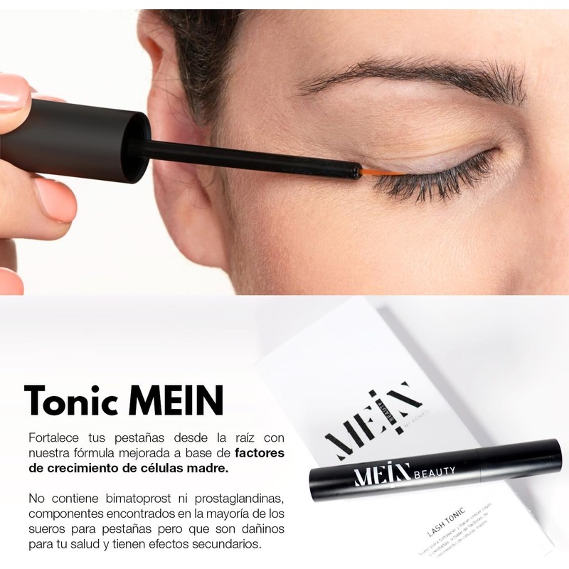 Tonic Mein x MLashes, serum para hacer crecer las pestañas