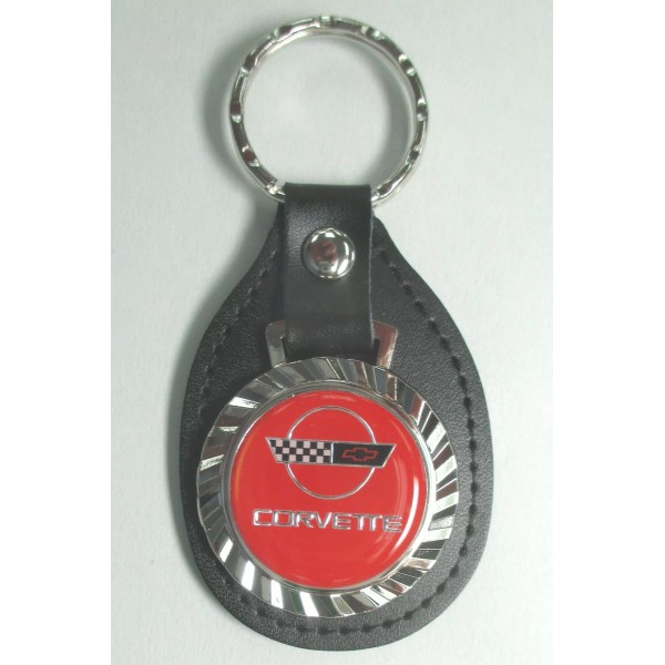 KRS Red C4 CORVETTE Royal Classic Chrome #82D2 Leather Key