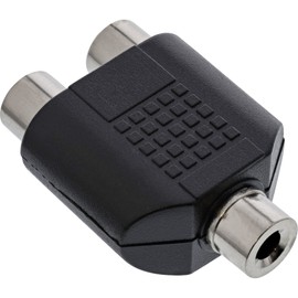 InLine® Audio adaptor, InLine®, 3.5mm F mono to 2x RCA F