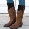 PHOGARY 4 Pairs Winter Warm Boot Cuffs for Women, Crochet