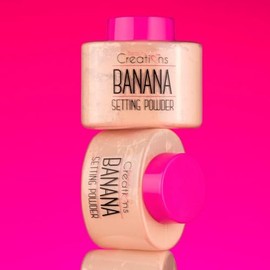 Beauty Creations Banana Setting Powder – Polvo suelto de acabado mate y duradero, tono amarillo claro para iluminar y fijar el maquillaje – Ideal para baking y zona de ojos