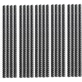 Youmile 20 pcs 2.54mm round header 40pin Female Socket Pin Header tinned 1x40P 0.1 inch Single Row Straight Female Pin Connector for Circuit board, IC circuit experiment DIY