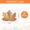 sourcing map 25 Pack Artificial Maple Leaves Fall Leave Cutouts