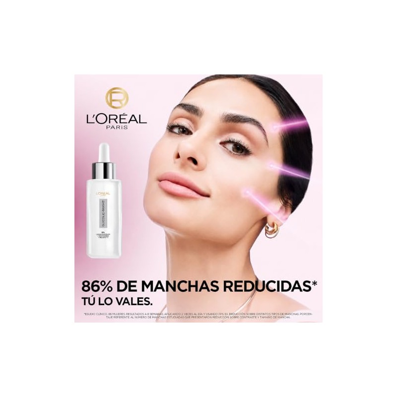 L'ORÉAL PARIS SKIN Kit anti-manchas Glycolic Bright: Sérum 30ml +