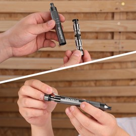 WORKPRO 24-in-1 Precision Screwdriver Sets, Pen Style Manual Screwdriver, 24 pcs Tough S2 Steel Small Screwdriver Bits, Ideal for Eyeglass, Watch, Laptop, Phone, Jewelry and Electronic, Grey