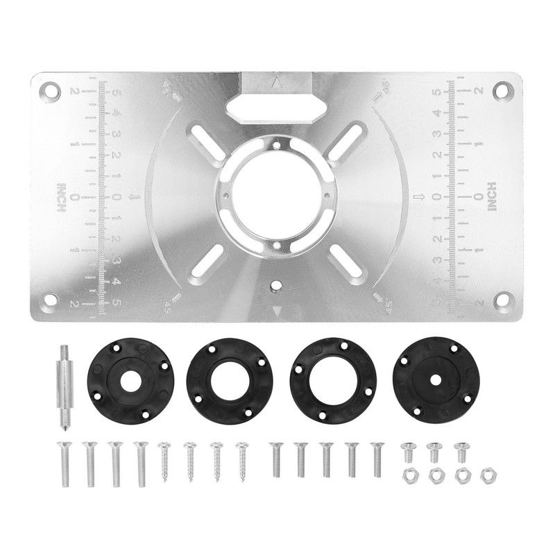 Router Table Insert Plate Aluminum Trimming Machine Engraving Flip Board