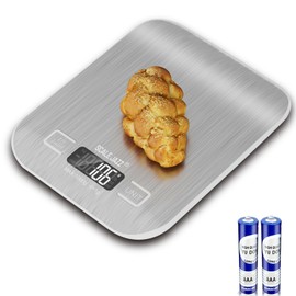Mini Digital Scale 10kg/1, Kitchen Scale, Food Scale, Coffee Scale, 6Units, Auto Off, Tare, Stainless Steel, complimentary Battery, Easy to Store