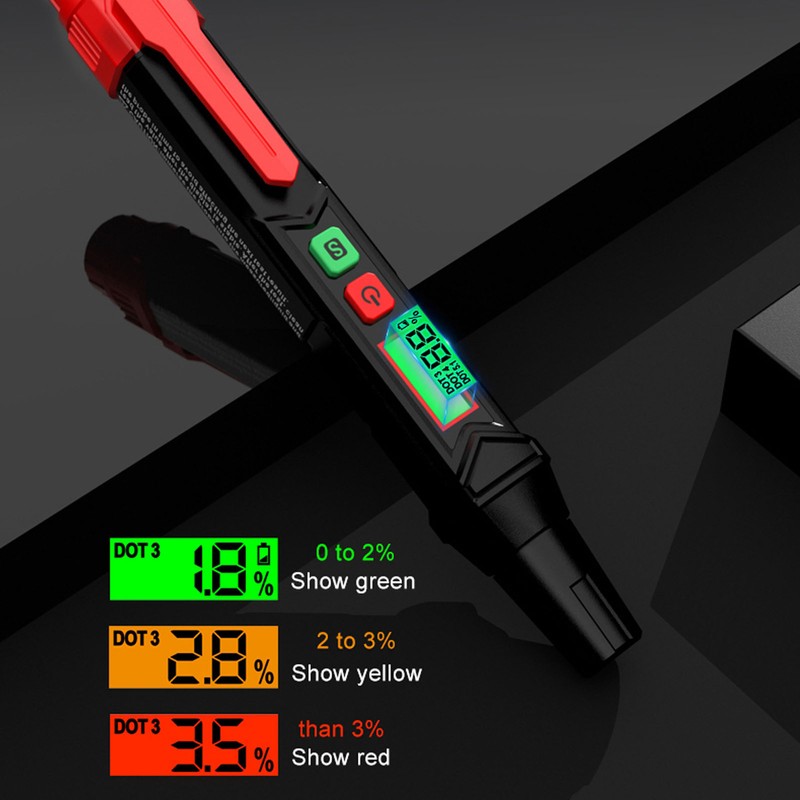 Brake Fluid Liquid Tester Pen Oil Moisture Detector Vehicle Automotive