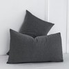 MooMee Bedding Pillowcases Pack of 2 100% Washed Cotton Linen
