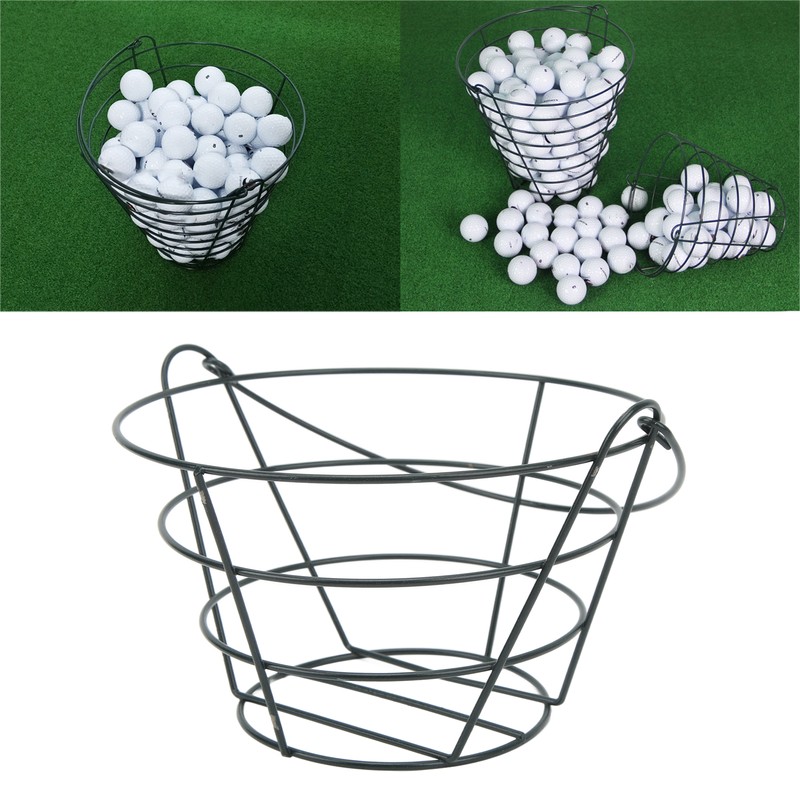 Golf Ball Storage Basket Metal Lightweight Large Capacity Basket Container
