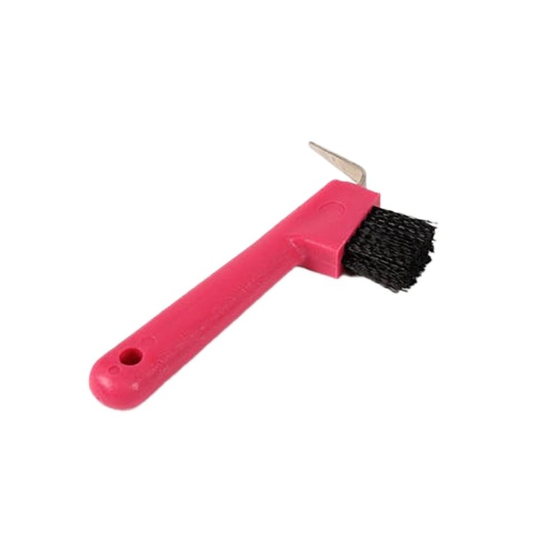 Shires EZI-GROOM Hoof Pick/Brush Lime Green