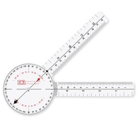 Ever Ready First Aid Plastic 8” Goniometer 360 Degree ISOM