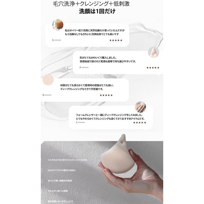 GSLEY PORE CLEANG PUFF Cleansing Puff 1 Piece Pore Cleansing