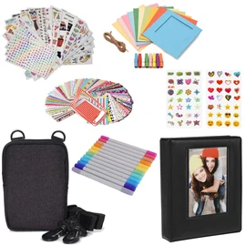 Zink Fun Deluxe Accessory kit for Instant 2x3" Photo Printing w/Photo Album, Case, Stickers, Markers, Frames