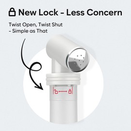 Easy@Home Portable Bidet for Travel: Handheld Sprayer Kit - Personal Hygiene Peri Bottle for Women & Men | Perineal & Postpartum Care Essentials | 380mL (12.8 oz) Large Capacity Bottle | EPB-01 Grey