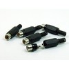 POPESQ® 5 Stk. x RCA Cinch Buchse 1 polig Schwarz