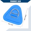 Hihaha D Ring Patch PVC Triangle Shape Blue for Kayak