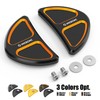 NICECNC Orange Batwing Fairing Rearview miirror Hole Inserts Screws Compatible