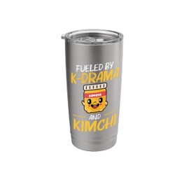 Kimchi Fan Korean Drama Lover Fueled By K-drama And Kimchi Stainless Steel Insulated Tumbler
