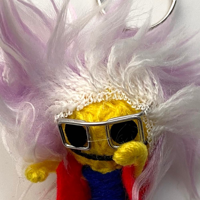 Voodoo String Doll Keychain, Design T310