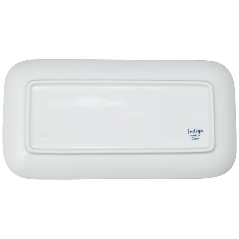 Hasamiyaki 32569 Indigo Aidama Rectangular Dish, Indigo Dyed Tokusa