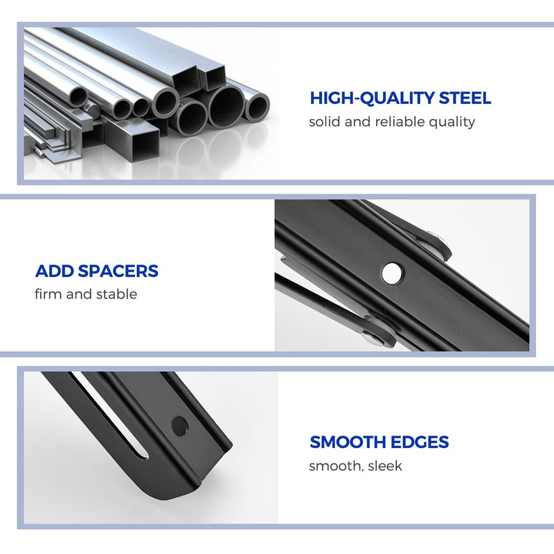 Ravinte 6 Pack 10 Inch Folding Shelf Brackets – Matte