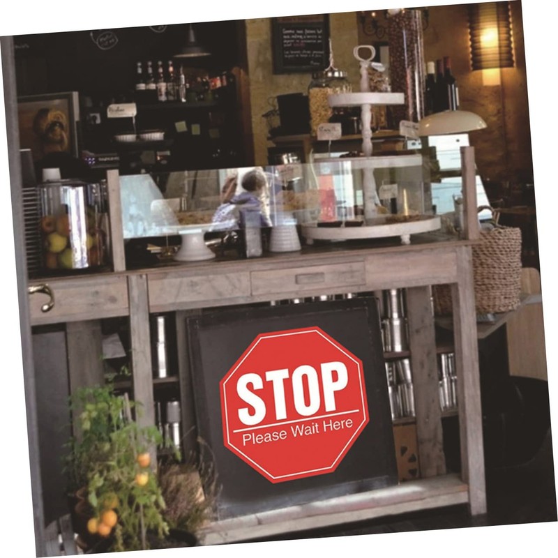 DOITOOL 5 Sheets Stop Sign, 7.8x7.8 Inches High Intensity Street