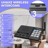 UHAXZ Intercoms Wireless for Home, Long Range Intercom 6000ft, 10