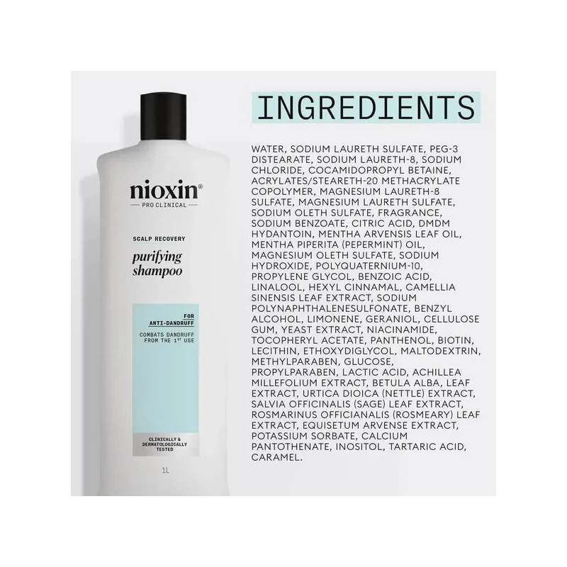 Nioxin Scalp Recovery System Purifying Shampoo 1L
