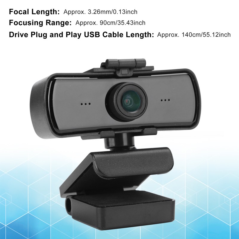 2K 2040x1080P High Definition Rotation Webcam with Microphone Computer PC