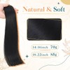 Sindra Wire Hair Extensions Real Human Hair Jet Black Wire