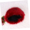 Mikinona Warm Fashion Faux Fur Hat Plush Red Beanies for