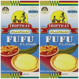 Aayans Tropiway Plantain Fufu Flour, 680g, Pack of 2