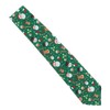 SHIPITNOW Green Christmas Tie Jacquard - Santa, Reindeer, Christmas Tree