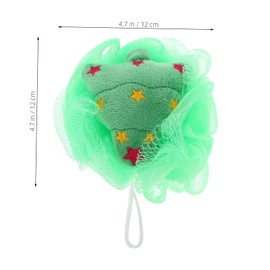 FOMIYES Bath Supply 4 Pack Christmas Bath Balls Loofahs Exfoliating Body Scrubbers for Shower