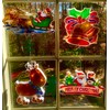 Christmas Hanging Window Lights Santa and Sleigh, Snowman,Bells and Reindeer.