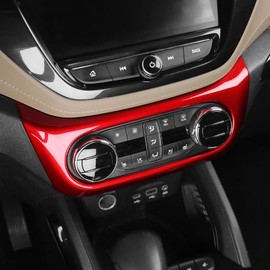 YOUTOOCAR Interior Air Conditioning Button Panel Cover Trim Car Compatible with Chevy Trailblazer 2020-2024 Accessories (Red)