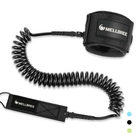 Mellbree Surfboard Leash, 10ft 7mm/6ft 5.5mm Premium Surf Leash SUP Leash, Double-Side Rotatable Wirst Paddleboard Rope Flexible for Leg Ankle Longboard Shortboard Boogie Board Stand-up Accessories