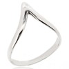 Sovats Chevron Thumb Ring For Women 925 Sterling Silver Rhodium