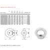 M10 Lifting Eye Nuts Made from Marine Grade A4 Stainless