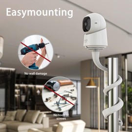 Camera Mount for Eufy Security Indoor C210 & C220, Adjustable Mount Holder for Eufy Indoor Cam C220/C210, Stand Mouting Bracket Accessories for Eufy Indoor C210 & C220
