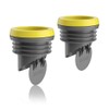 2PCS Toilet Flanges Wax Rings with Prevent Backflow Valve -