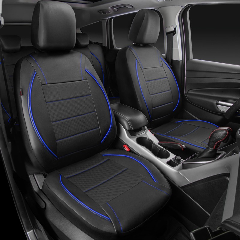 CAR PASS Universal FIT Piping Leather Car Seat Cover, for