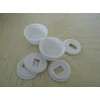 Round Dome Caps for Toilet Floor Bolts, Easy Snap-On, Bright