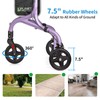 Planetwalk Premium 3 Wheel Rollator Walker for Seniors - Ultra