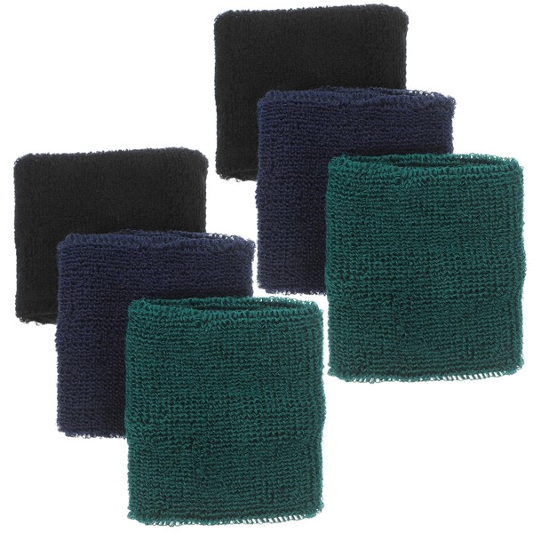 Healvian 3pairs Sports Wrist Bands for Running Basketball and Football