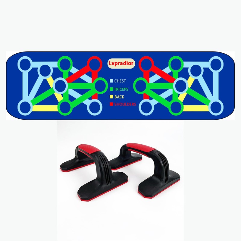 Lvpradior Push Up Board, Multi-function Home Gym Equipment, Portable Pushup