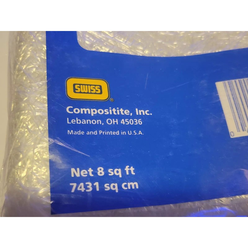 Compositite Inc. Fiberglass Mat, 8 sq ft. Made in USA